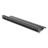 Z6-PNL-24K - Patch Panel UTP de 24 Puertos / Categoría 6 / Plano / 1UR / Precargado con Jacks Z-MAX / Acero 18 Gauge