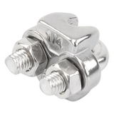 NUDO-14-FJSS - Syscom Towers Abrazadera de Cable / Acero Inoxidable / Cable 1/4" NUDO-14-FJSS