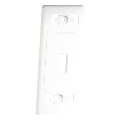 MX-FP-S-01-02B - Siemon Placa de Pared Modular / 1 Salida / Color Blanco MX-FP-S-01-02B