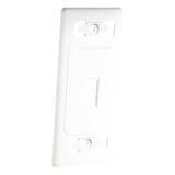 MX-FP-S-01-02B - Siemon Placa de Pared Modular / 1 Salida / Color Blanco MX-FP-S-01-02B