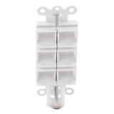 CA6PFWH - Lutron Electronics Marco de Conectividad / 6 Puertos Snap-In / Sin Herramientas CA6PFWH