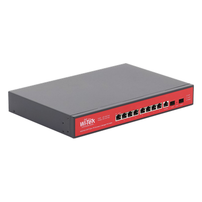 WI-PMS310GF-UPS-PLUS - Switch Administrable Capa 2 / 8 Puertos PoE Gigabit / 2 SFP / Respaldo Solar 500 W / Protección 6 kV / 20 Gbps