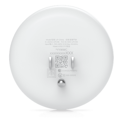 UP-CHIME - Timbre Inteligente Wi-Fi / Altavoz 80 dB / Wi-Fi 5 Dual Band / Alimentación AC Directa / Auto-Link UniFi Protect