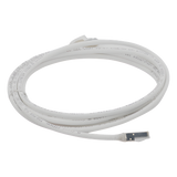 ZM6A-S10-02B - Patch Cord / Cat6A S/FTP / Blindaje 360° / PCB en Conector / CM/LS0H / 3.05 m (10 Pies) / Blanco / Bulk