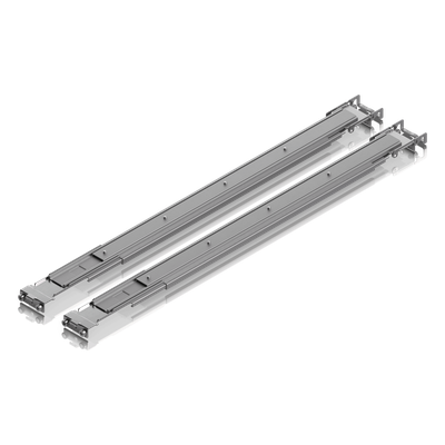 UACC-RACK-RAILS-SLIDE - Rieles Deslizantes para Rack / Ajustables 600-1066 mm (23.6-42 in) / Capacidad 70 kg (154 lb) / Instalación sin Herramientas / Acero SPCC / EIA-310