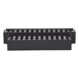 WMPH2E - Organizador de Cables Horizontal / Doble Frontal y Posterior / 2UR / 19in / Con Tapa Extendida