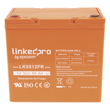 LK5512FR - Linkedpro By Epcom Batería de Respaldo AGM-VRLA / 12 V / 55 Ah LK5512FR