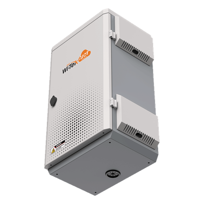 WI-IOTBOX02 - Gabinete Exterior IP55 / Acero SPCC 680 x 480 x 315 mm / Rieles DIN / 4 Placas Laterales / Microswitch