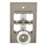 CFP4SY - Panduit Placa de Pared Vertical / Acero Inoxidable Grado 304 / 4 Puertos Mini-Com CFP4SY