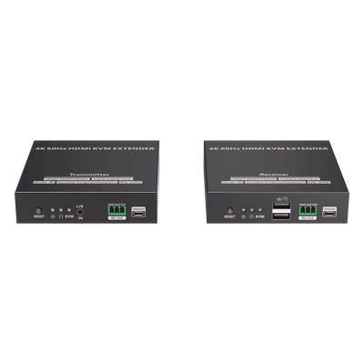 TT582KVM - Extensor KVM HDMI / 4K @ 60 Hz / 120 m (393.7 ft) / 18 Gbps / Cat 6/6a/7 / Salida Loop / USB y RS-232