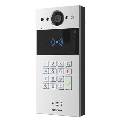 R20KSIP - Akuvox Videoportero IP SIP / 2 Megapixel / Teclado y Lector NFC+RFID 125 kHz R20KSIP