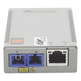AT-MMC2000LX/SC-TAA-60 - Allied Telesis Convertidor de medios Gigabit Ethernet a fibra óptica, conector SC, monomodo