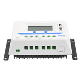 VS-3048-AU - Controlador Solar PWM / 30A / 12/24/36/48V Auto / Tierra Positivo Común / Doble USB 2.4A / Pantalla LCD