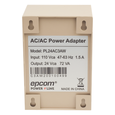 PL-24AC-3AW - Epcom Powerline Fuente para Exterior / 24 VCA / 3 A PL-24AC-3AW