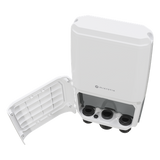 CRS504-4XQ-OUT - CRS504-4XQ-OUT, Switch exteriores CPU 650MHz, 128MB RAM, 1 Eth 10/100, 4 QSFP28 100G, CD jack y 802.3bt PoE-in, RouterOS