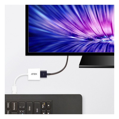 VC985 - Adaptador de Video / DisplayPort Macho a HDMI Hembra / 1080p 60Hz / Conversión DP 1.2a a HDMI 1.4 / Audio Integrado / Plug and Play