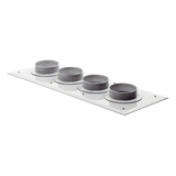 204-6734 - Placas Pasamuro con Capacidad de 4 Botas de 4