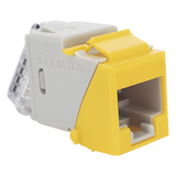 U6-K05NS - Jack Keystone Cat6 UTP / 250 MHz / Amarillo / -10 a 60°C / 22-24 AWG / T568A/B