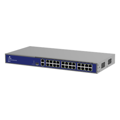 V2924G/XG/XGS-PSE - MDU Triple-mode PON (GPON/XGPON/XGSPON) / 24 Puertos PoE 802.3at Gigabit /  1 Puerto PON