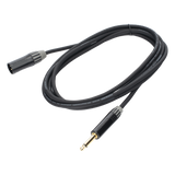 CMC-MM3-PM-L-3M - Cosmiconn Cable de Audio XLR a Plug / 3 Polos Macho a 1/4 in Mono / Doble Blindaje