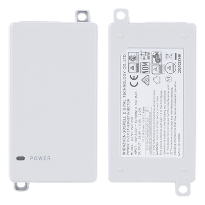 POE24V - POE24V, Inyector PoE Pasivo Gigabit de pared para C5x, C5c, de Mimosa, Voltaje de salida 24Vcc.