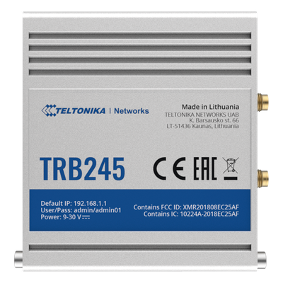 TRB245 - Gateway Industrial LTE M2M (Cat 4), puertos Serial RS232/RS485