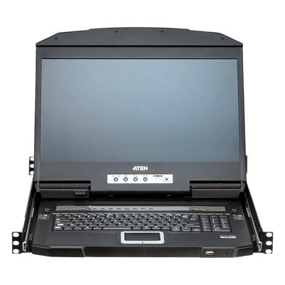 CL3884NW - Aten KVM Switch LCD 18.5" (7.3 in) | Consola Dual Rail 1U | 4 Puertos USB HDMI | Multi-View