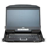 CL3884NW - Aten KVM Switch LCD 18.5" (7.3 in) | Consola Dual Rail 1U | 4 Puertos USB HDMI | Multi-View
