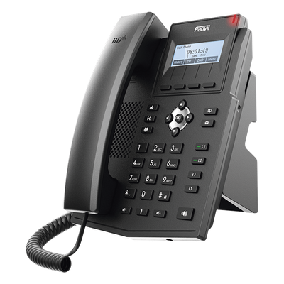 X1SG - Teléfono IP Empresarial / 2 Líneas SIP / Pantalla LCD 2.28" 128x48 / Audio HD Opus / Puertos Gigabit / PoE 802.3af / Conferencia 3 Vías / EHS Jabra