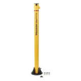 XB-PARK-1L - Bolardo Retráctil / Acero de Alta Resistencia / 60 x 900 mm / Llave de Seguridad / Bandas Reflejantes / Uso Exterior
