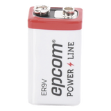 ER-9V - Epcom Powerline Batería de Litio 9V / 1200 mAh / Cloruro de Tionilo ER-9V