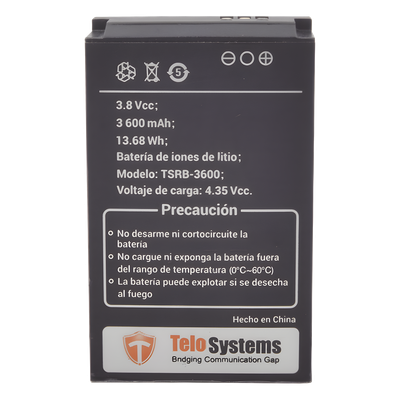 TSRB-3600 - Batería Li-Ion / 3600 mAh / 13.68 Wh / 3.8 VCC / Compatible TE580PLUS