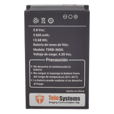 TSRB-3600 - Batería Li-Ion / 3600 mAh / 13.68 Wh / 3.8 VCC / Compatible TE580PLUS