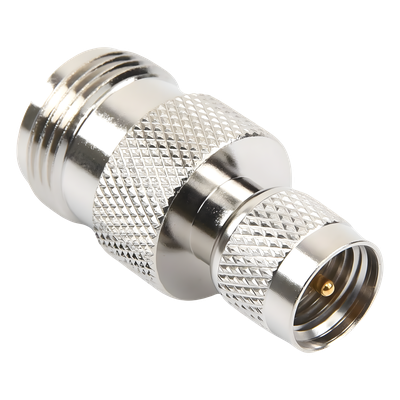 RFU-620 - Rf Industries,Ltd Adaptador en Línea, de Conector Mini-UHF Macho a N Hembra, Níquel/ Oro