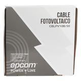 KIT2CBLPV10RB/50 - Kit de 2 rollos de 50 metros de cable fotovoltaico de cobre, rojo y negro, calibre 10 AWG (6mm²), Tipo PV,  1000/2000 V y 120°C.