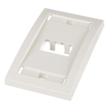CFPE2IWY - Placa de Pared Vertical PANDUIT CFPE2IWY / 2 Puerto Mini-com / Blanco Hueso / Etiquetas