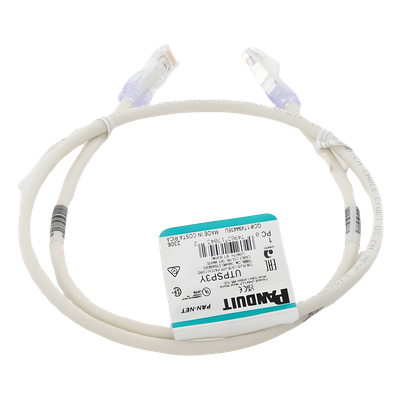 UTPSP3Y - Cable de Parcheo / Cat6 / 24 AWG / CM / 0.91 m (3 ft) / UTP / Blanco Mate