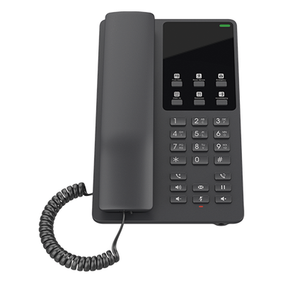 GHP621 - GHP621, Teléfono Hotelero IP Negro, 2 cuentas SIP 2 líneas, GDMS, soporta PoE