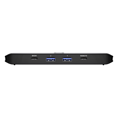 US4324 - Sharing Switch USB 3.2 Gen 1 Essentials | 2 x 4 Puertos | 5 Gbps | InstaSync | Boton Integrado | Selector Remoto | Diseño Compacto