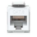 UACC-KEYSTONE-JACK-C6 - Keystone Jack / Cat6 / Terminación IDC / Snap-In / 12 Piezas