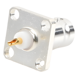 RFB-1115-S - Rf Industries,Ltd Conector BNC Hembra para Chasis / Montaje en Panel 17.53 mm / 4 Perforaciones