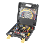 PSTH08002 - Precision Manómetro de 4 Vías / Compatible con R410A, R32, R134A, R22 / 4 Mangueras 1.5 m