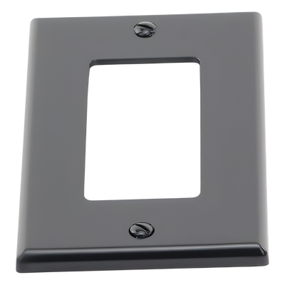 HUB-P26-BK - Hubbell Tapa para Contacto Dúplex / Policarbonato Termoplástico / Decorador HUB-P26-BK