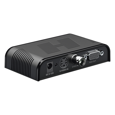 TT7505 - Convertidor de Video / S-Video, BNC y VGA a VGA / Resolución 1920x1200 / 6 Modos HD / Ajuste de Imagen / Fuente 5V 1A Incluida