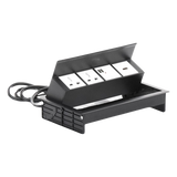 THMC-HBOX - Caja Hub de Escritorio / 2 Contactos Universales / HDMI + RJ45 Cat6 / 2 USB Carga / Cable 1.80 m (5.9 ft) / IP20