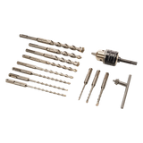 D-71205 - Makita Juego de Brocas, Cinceles y Broquero SDS Plus / 14 Piezas / Medidas 5/32'' a 5/8''