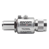 TX-2500-L - Protector de Línea Coaxial, tipo tubo de gas y paso de C.D., para 0-2.5 GHz, 750W y 0.2 dB de Perdida por Inserción