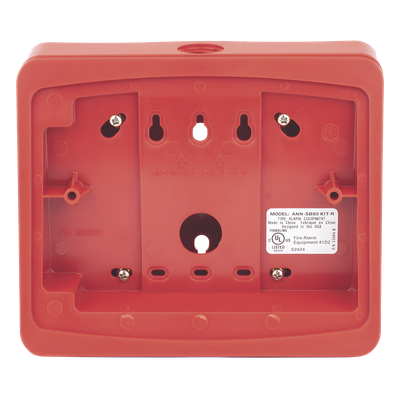 ANN-SB80-KITR - Fire-Lite Caja de Montaje en Superficie / Para Anunciador Remoto / Ángulo 15° ANN-SB80-KITR