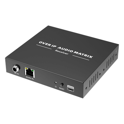 TTMOIPARX - Receptor de Audio sobre IP / PCM 2.0 / Transmisión 120 m (393.7 ft) / Matriz 256x256 / Múltiples Interfaces Analógicas / Protección ESD / Bajo Consumo ≤2 W