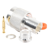 RFN-1000-1S - Rf Industries,Ltd Conector RF N Macho / Ensamble por Rosca / Compatibilidad RG-58/U y RG-142/U
